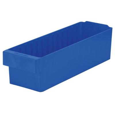 Akro-Mils 31168 AkroDrawer Plastic Storage Drawer, 17-5/8" L x 5-9/16" W x 4-5/8" H, Blue, Case of 6