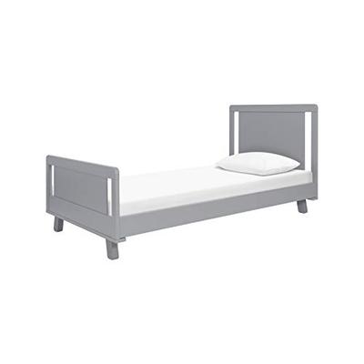 Babyletto Hudson Platform Twin Bed, Mattress Support Slats Included, No Box Spring Needed, Grey