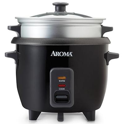Aroma Housewares ARC-363-1NGB 3 Uncooked/6 Cups Cooked Rice Cooker, Steamer, Multicooker, Silver
