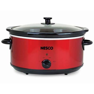 Nesco SC-6-22 Slow Cooker, 6 Qt, Red